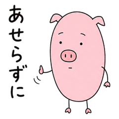 Cheering Pig