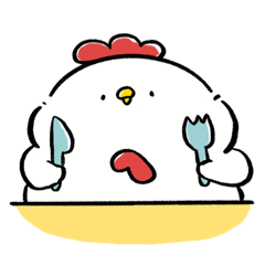 ebirakko sticker2_kawaii chicken