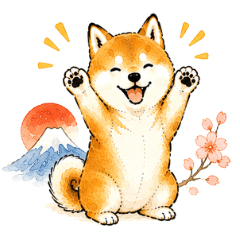 Shiba Inu Enjoying Japan