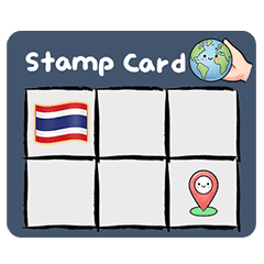 Country Travel Stamp Card Nation 2