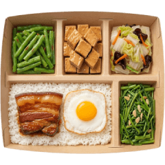 台湾弁当コラージュ！トッピング自由