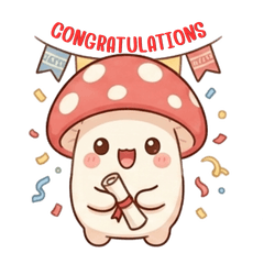 Kawaii Sweet and Cute Mushrooms