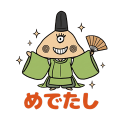 Kinoko dressed as a Heian-period noble