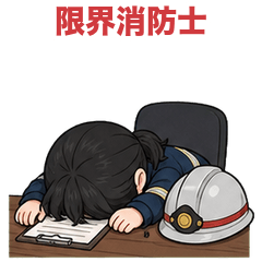 Overworked Female Firefighter 1