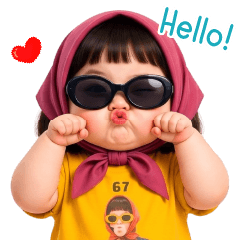 Funny face girl 260 EN