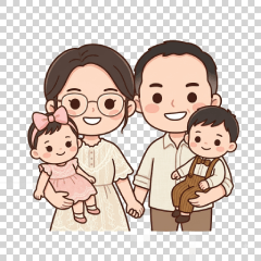 Q版全家福・生活日常貼圖