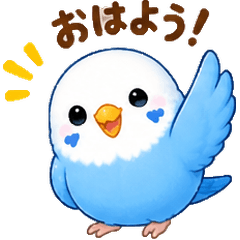 round eyes blue bird