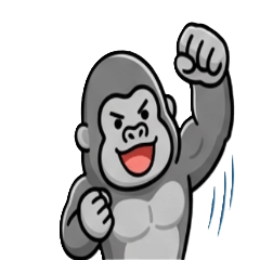 Energetic Gorilla Cheer