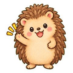 Peruno Round Hedgehog Daily Talk