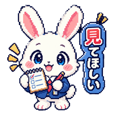 Office Rabbit Check Stickers