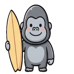 Surfing Gorilla