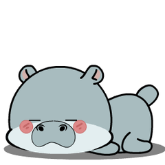 Cute Hippo 6 : Pop-up stickers