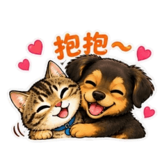 小虎&豆豆的互動
