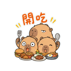 豚吉家族吃飽躺好