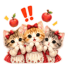 Apple-Cat-Sisters