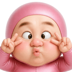 Pink Drama Uncle - Big Stickers