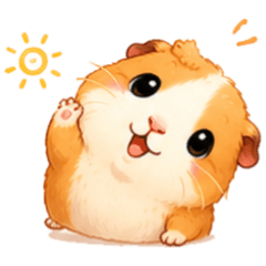 Milky Orange Fluffball--Wiggle (Pop-up)