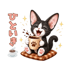 Cozy Devon Rex Everyday Stickers