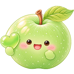 sweet green apple