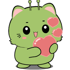 Green Cat : Effect stickers