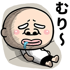 Bald Big-Nose Popup Stickers