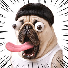 Move Funny Pug(Dog) 4