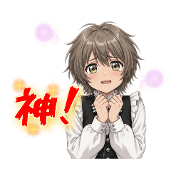 Energetic Butler Boy's Daily Stickers