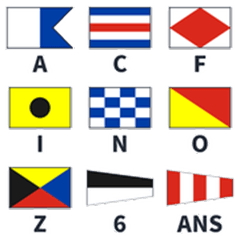 Bendera sinyal internasional (dengan hur