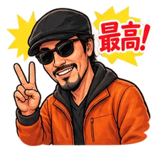 Orange Jacket Guy Everyday Stickers