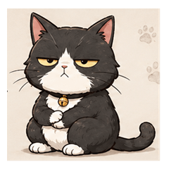A sulking cat