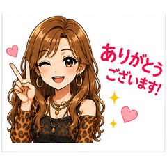Cute GALGirl Everyday Stickers