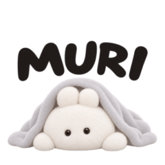 3D Rabbit talk sticker #6