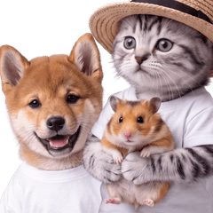 Nyankichi & Shiba BIG Stickers 5