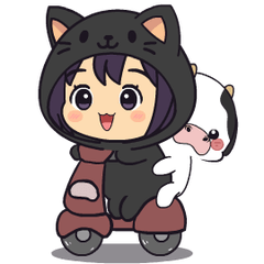 Kuro Cat : Effect stickers