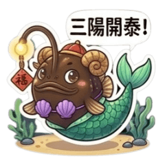 安康魚歡喜迎新年：羊羊得意