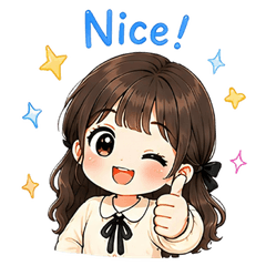 Minnie : Cute Girl Daily Greetings 1