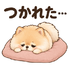 Cute Pomeranian Negative Stamps