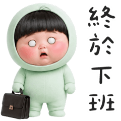薄荷阿寶不想工作