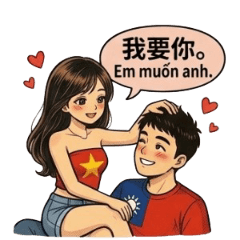 台越最佳拍檔(特別篇)!中文・越南語貼圖