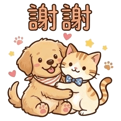 阿汪與小橘貓的日常