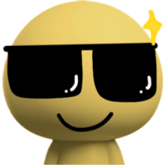 Happy : emoji yellow 3D