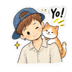 White boy and Cat Everything