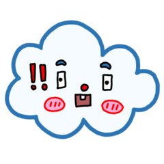Cute clouds and water droplets