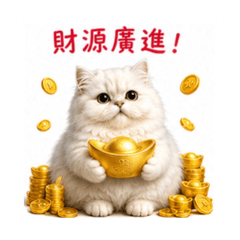 活力小貼圖 155 波斯貓財富篇