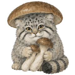 Pallas's cat in autumn