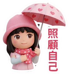 粉帽女孩