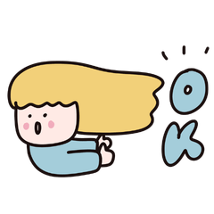 A cute girl sticker English