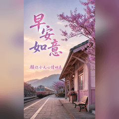 長輩問候圖｜柔光慢旅 2