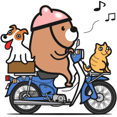Bear rider Sticker (Traditional Chinese)