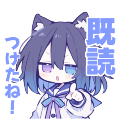 A proxy-chan's reaction sticker